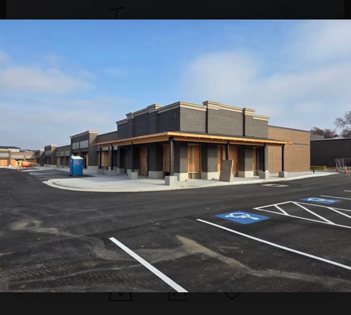 Westbrooke Shopping Center — exterior construction